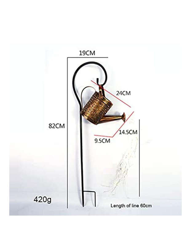 Outdoor Solar Iron Watering Can String Light Garden Light Garden Decoration