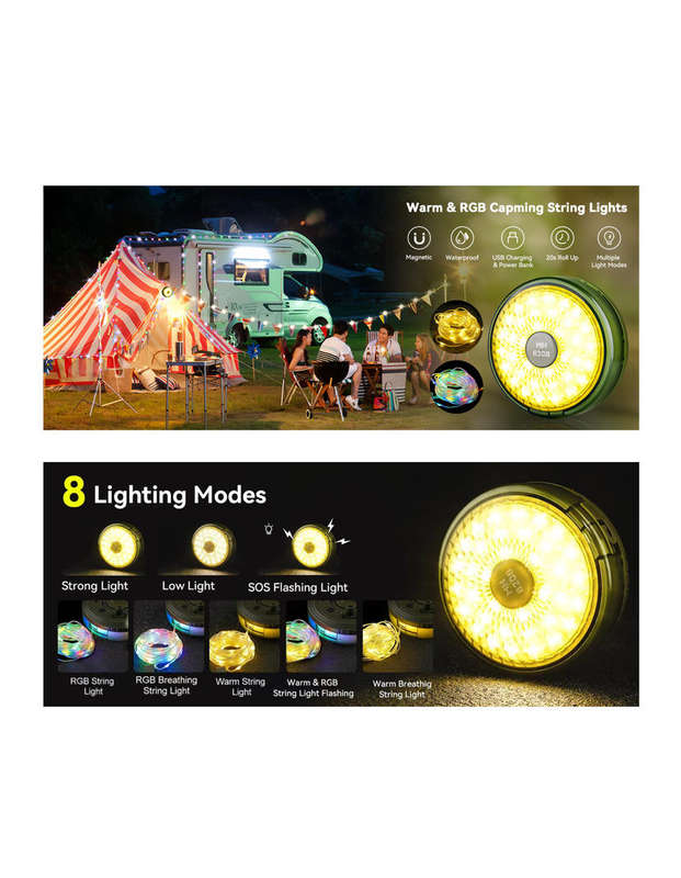Multifunctional Camping String Light