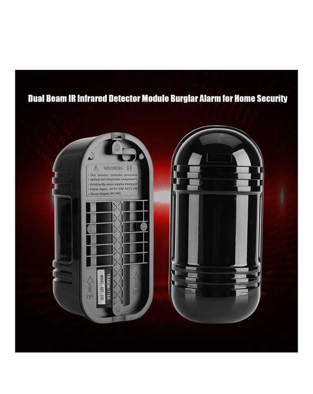 100m Sensor Alarm Dual Beam Infrared Detector
