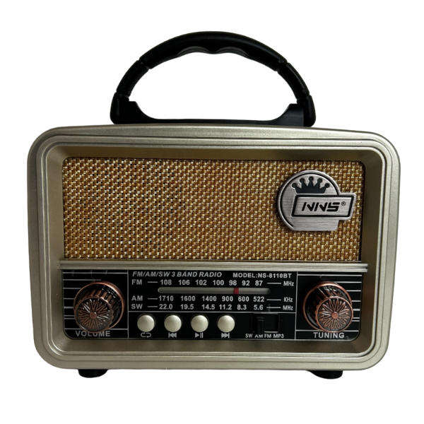 Rechargeable Vintage Band Radio With USB - NS-8110BT