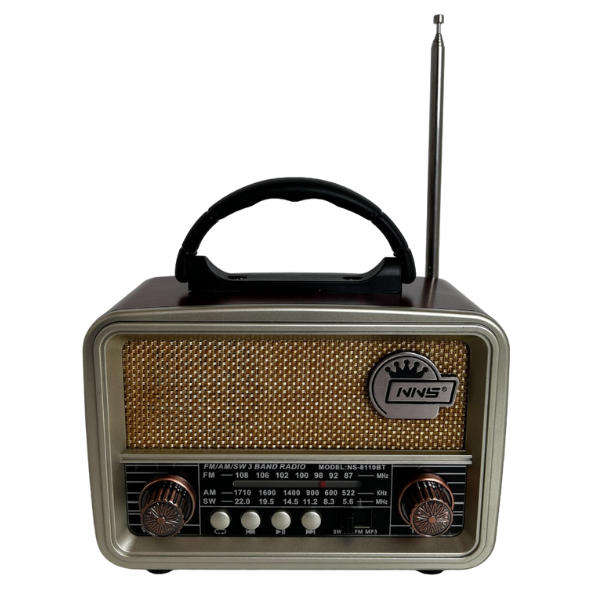 Rechargeable Vintage Band Radio With USB - NS-8110BT