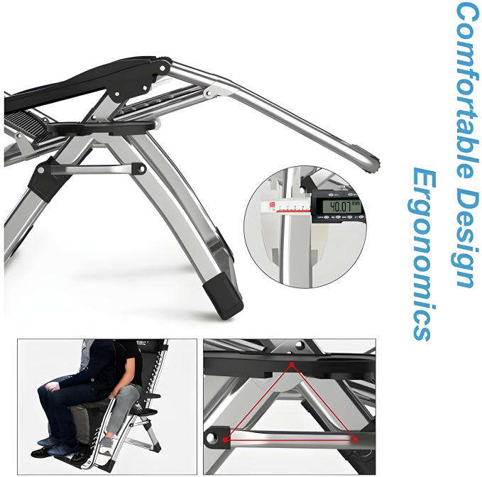 Foldable Sun Lounger Outdoor Garden Lounge Chair Nap Chair Outdoor Chair