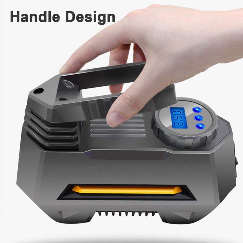 Portable Air Compressor Digital Car Tyre Pump 12V DC with LED Light