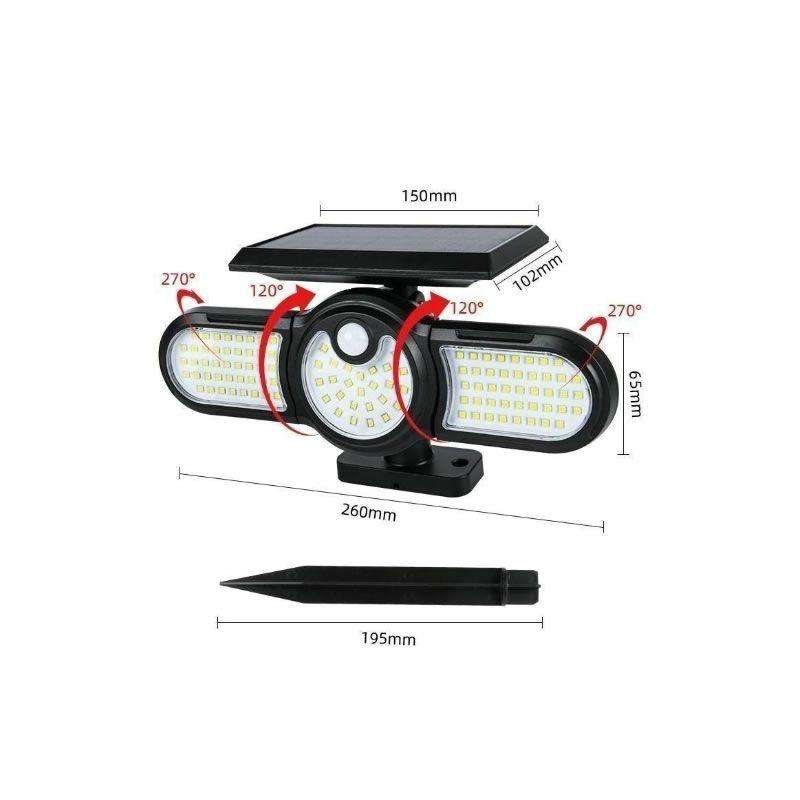 112 LED Waterproof Outdoor Solar Induction Lamp