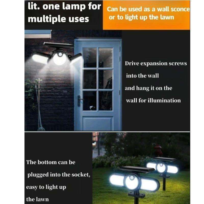 112 LED Waterproof Outdoor Solar Induction Lamp
