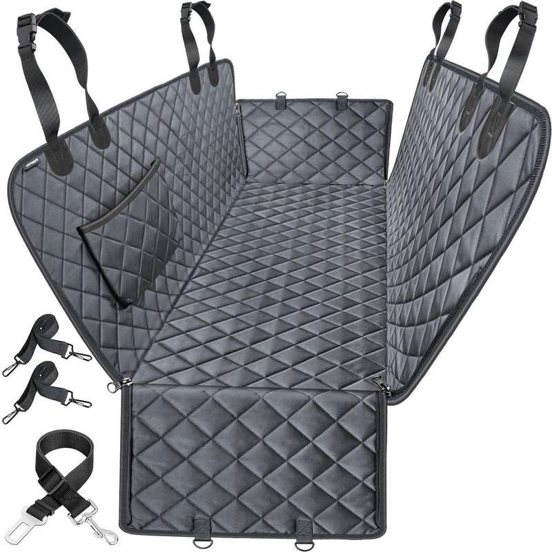 Dog Car Seat Cover Dog Hammock For Car Back Seats With Side Protection