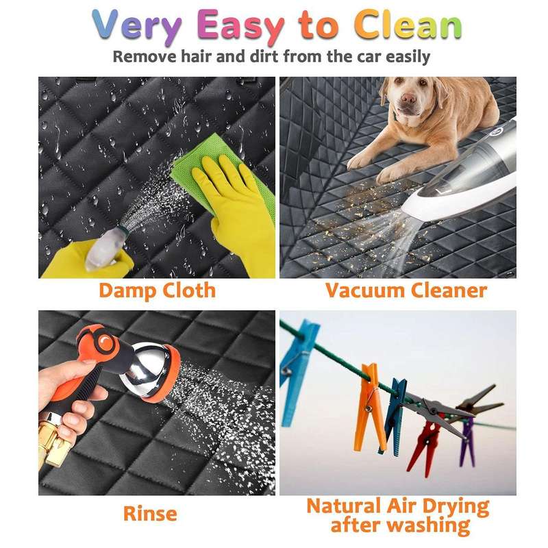 Dog Car Seat Cover Dog Hammock For Car Back Seats With Side Protection