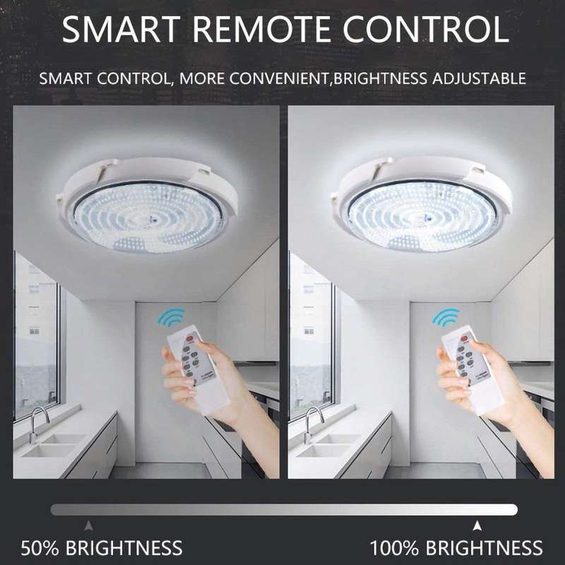 50W Solar Ceiling Light with Remote Control