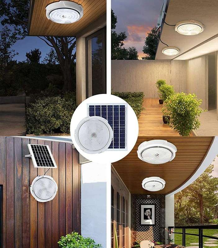50W Solar Ceiling Light with Remote Control