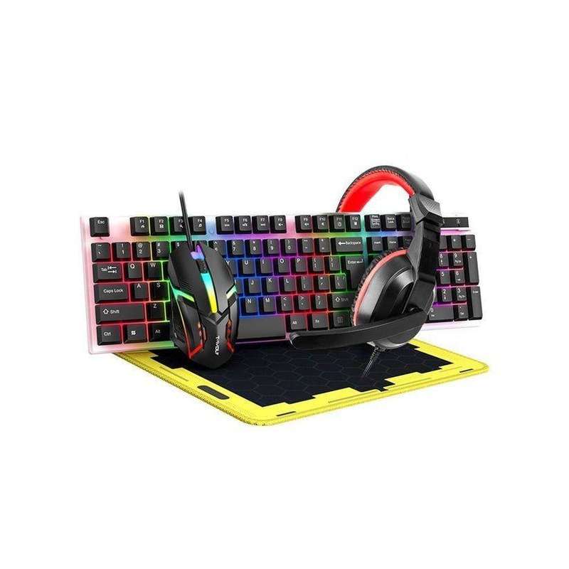 T-wolf 4 in 1 Computer Gaming Combo Set (Keyboard, Mouse, Headset and MPad)