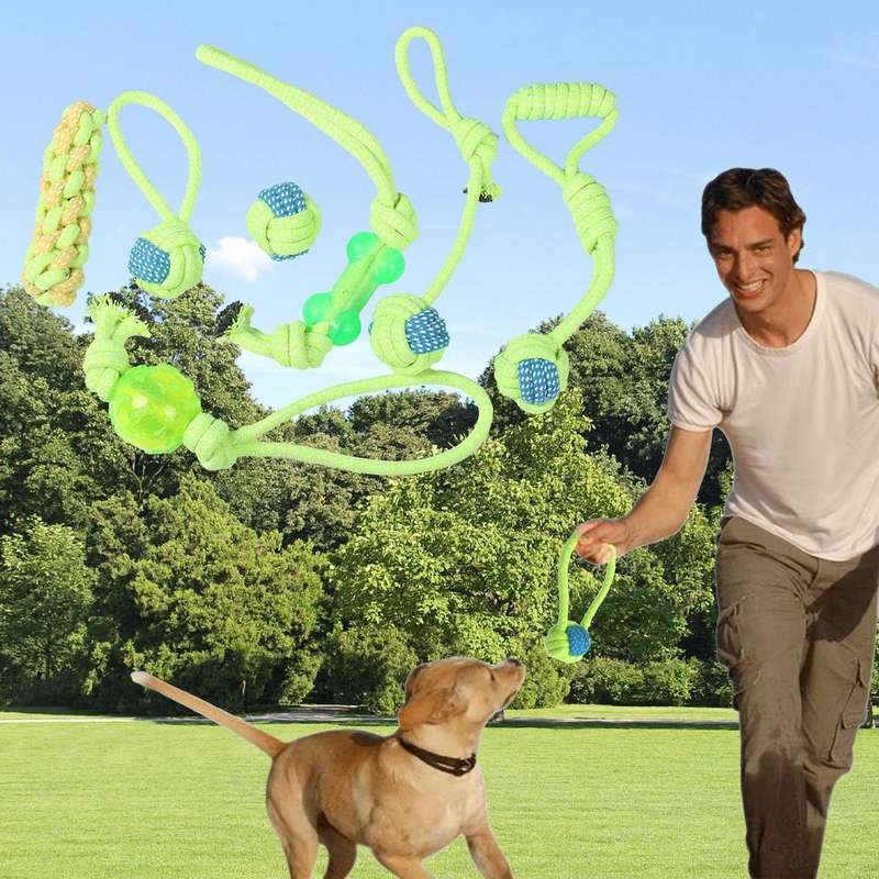 7 Pack Dog Rope Toy Dog Chewing Molars Chewing Rope Toy