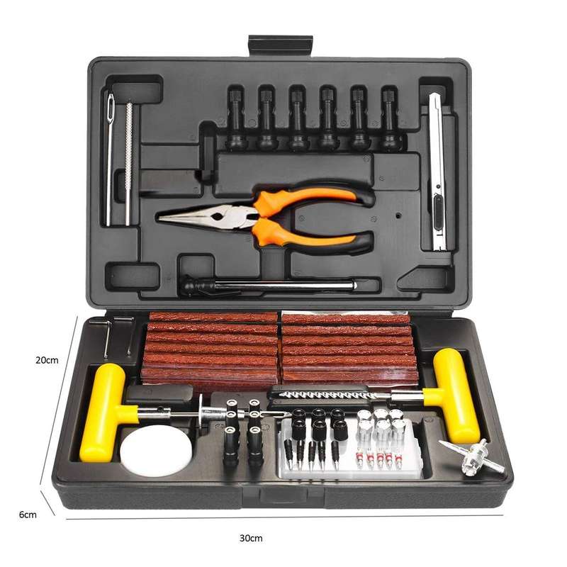 100 Pieces Tyre Repair Puncture Fix Kit
