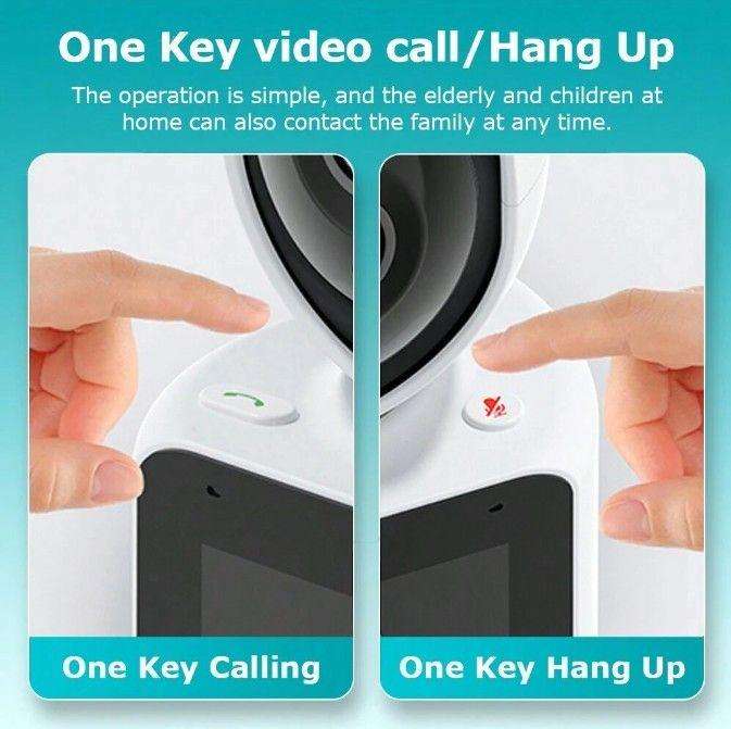 2MP Video Calling Smart Camera With Motion Tracking & Alarm - White