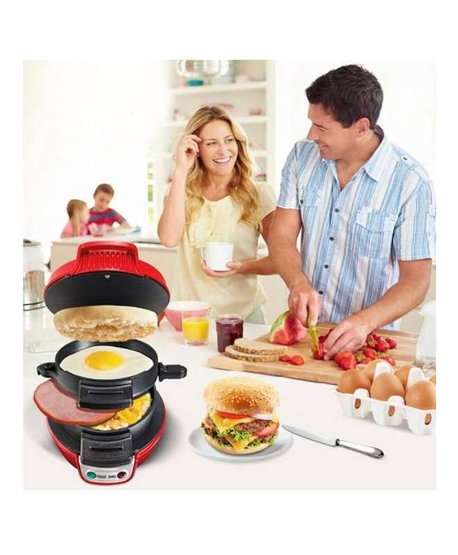 600W Burger Machine/Panini Home Breakfast Machine Mini Sandwich Machine