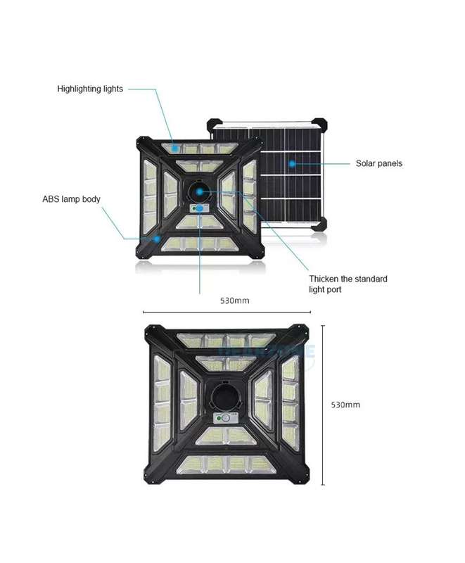 1000W Solar Street Lamp With Solar Panel JT-TYDLS-R-1000W