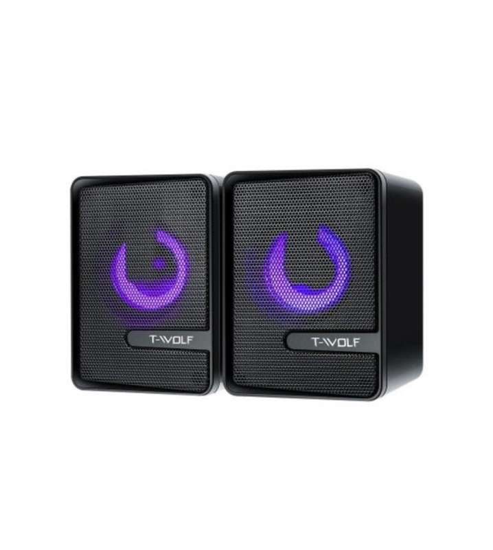 T-WOLF S3 Gaming Computer Desktop Speaker with Stereo Sound