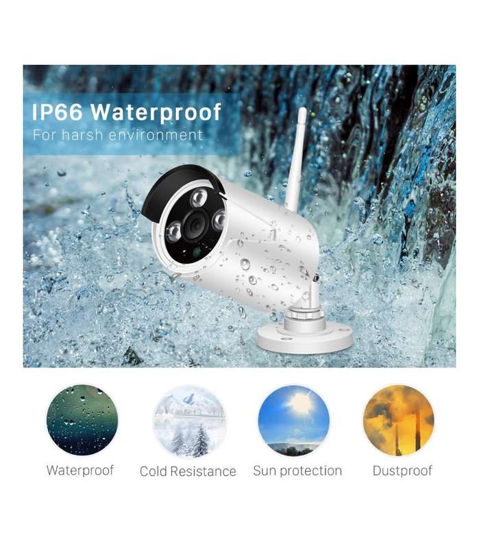 WiFI NVR Kit 4CH 1080P Outdoor camera with 4CH NVR CCTV IP Camera System