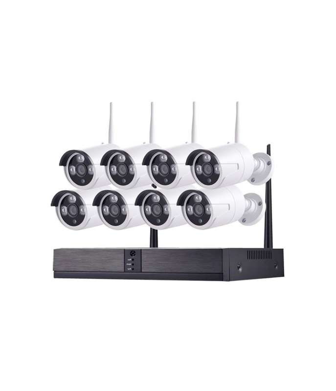 HD 8 Channel 1080P Wireless IP Camera System