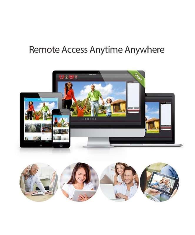 HD 8 Channel 1080P Wireless IP Camera System