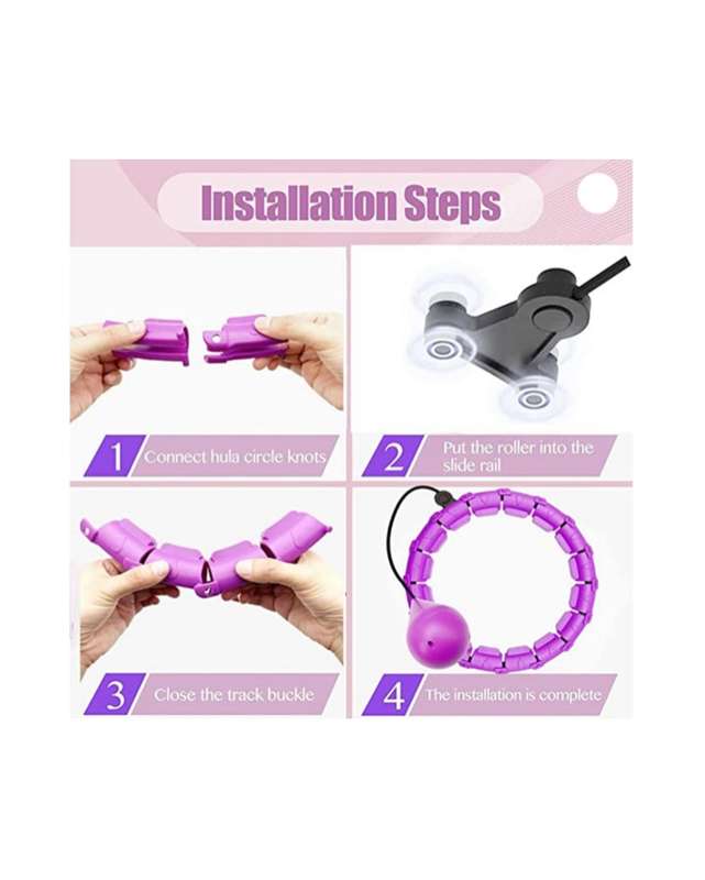 Weighted Hula Hoop for Abdomen Fitness and Waist Toning