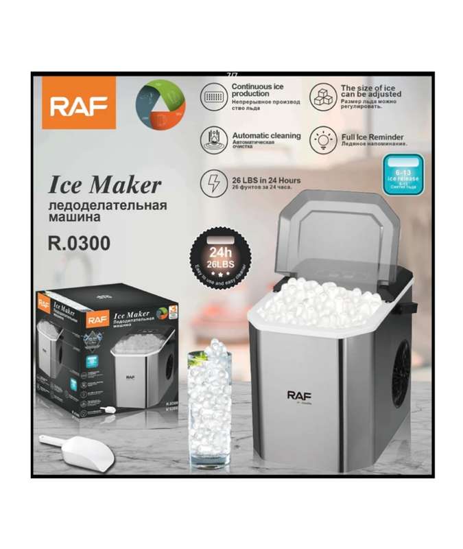 RAF Automatic Countertop Portable Mini Ice Cube Maker Machine