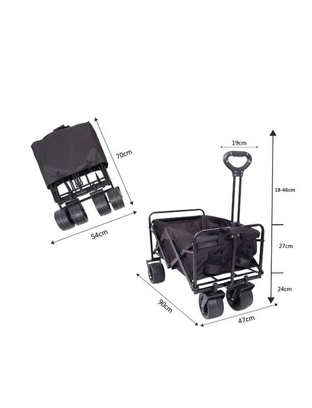 Foldable Compact Outdoor Adventure And Camping Utility Wagon