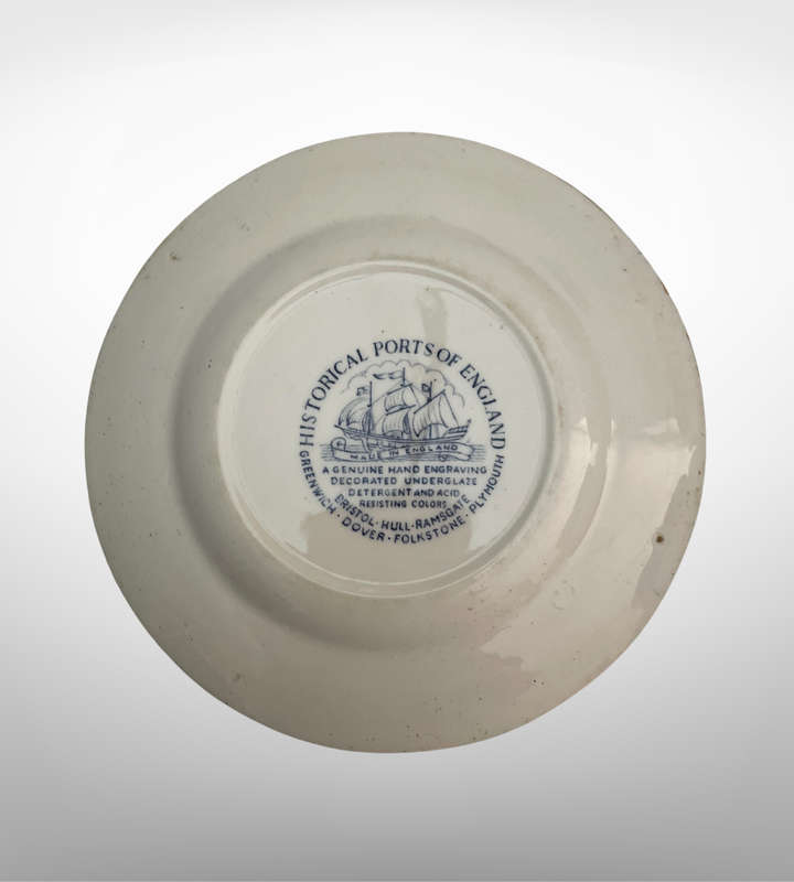 Vintage Enoch Wedgwood & Co 4-Piece Decorative Plate Set  Countryside & Woodland Transferware
