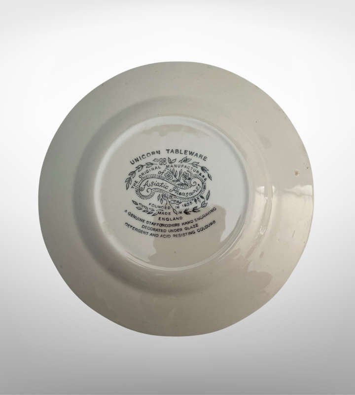 Vintage Enoch Wedgwood & Co 4-Piece Decorative Plate Set  Countryside & Woodland Transferware
