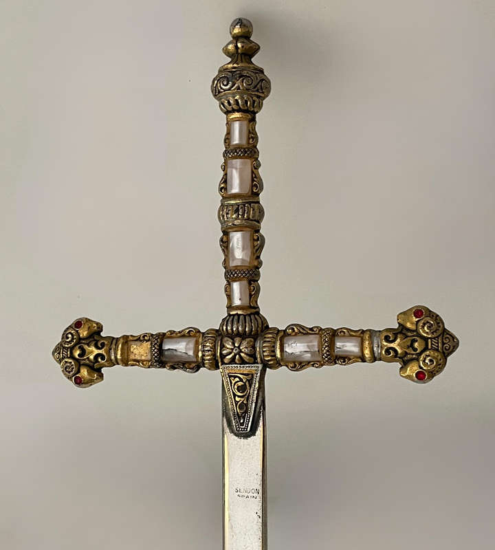 Vintage Robert Presentation Sword  Made in Spain  Ornate Display Fencing Style  78cm