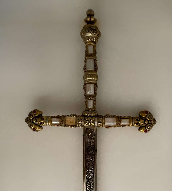 Vintage Robert Presentation Sword  Made in Spain  Ornate Display Fencing Style  78cm