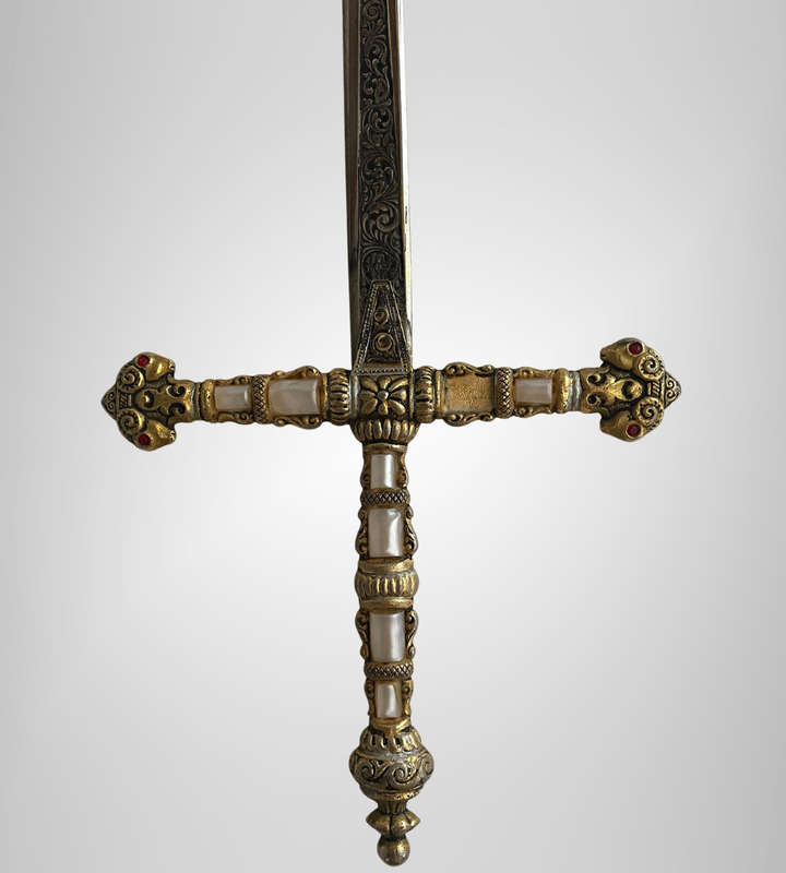 Vintage Robert Presentation Sword  Made in Spain  Ornate Display Fencing Style  78cm