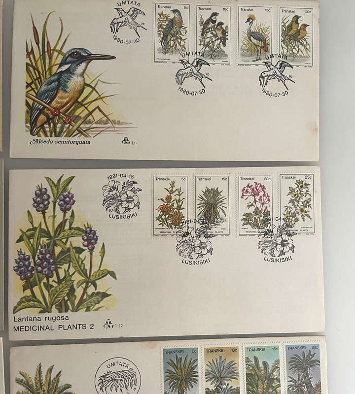 Lot of 15 Transkei First Day Covers | 1970s1980s | Nature, Heritage, Medicine, Scouts, Water Resour