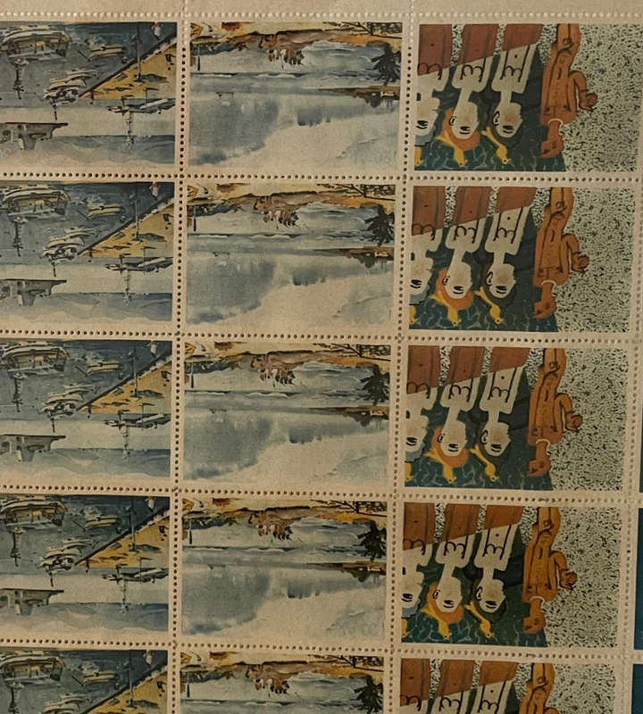 Walter Battiss Fook Island Postage Stamps Signed by Giles Battiss | Limited Edition 17/20 | Framed