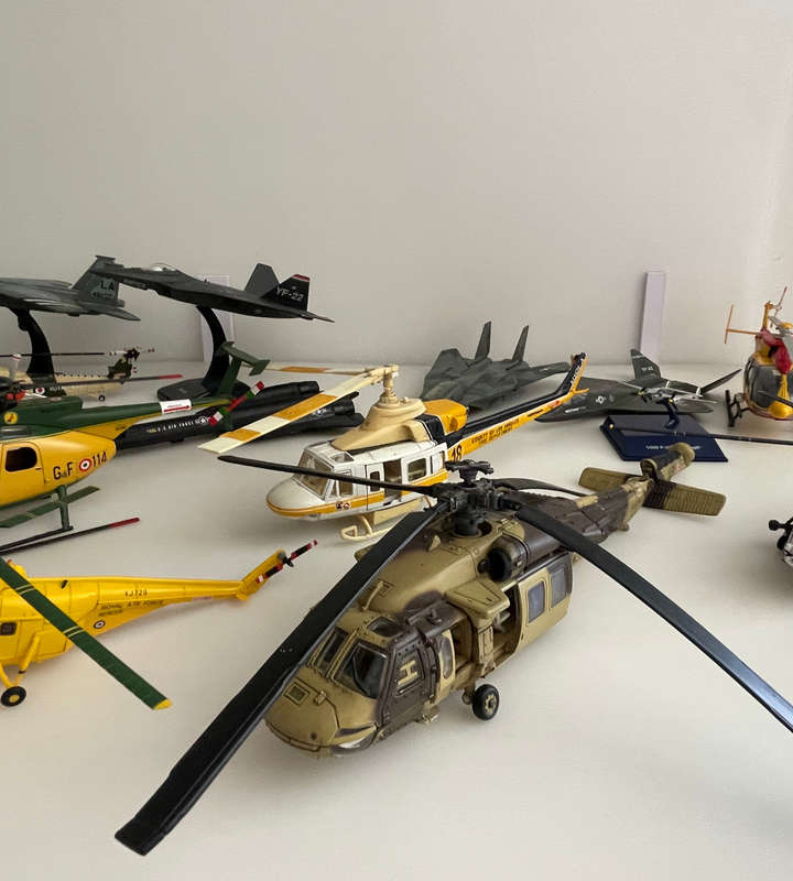 27 Model Aircraft Collection  Metal & Plastic, As-Is Auction with Stands & Accessories