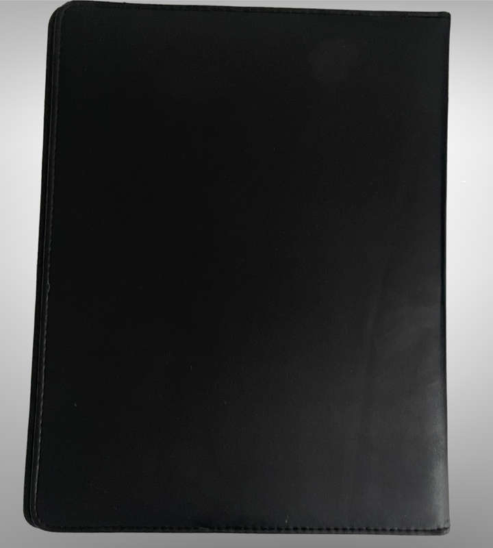 Lot of 3 Black A4 Pleather Professional File Folders | Used Condition
