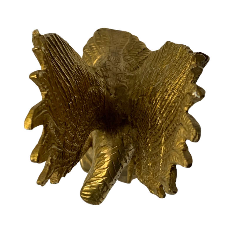 Vintage Brass Flying Eagle Sculpture  Feng Shui and Vastu Décor