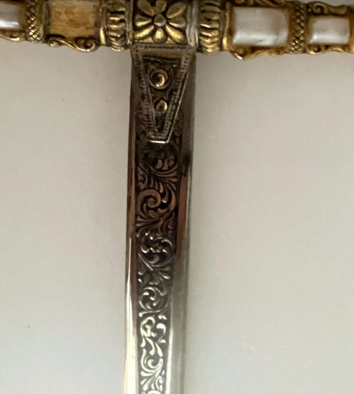 Vintage Robert Presentation Sword  Made in Spain  Ornate Display Fencing Style  78cm