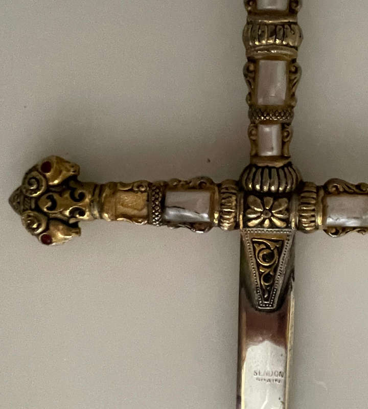 Vintage Robert Presentation Sword  Made in Spain  Ornate Display Fencing Style  78cm