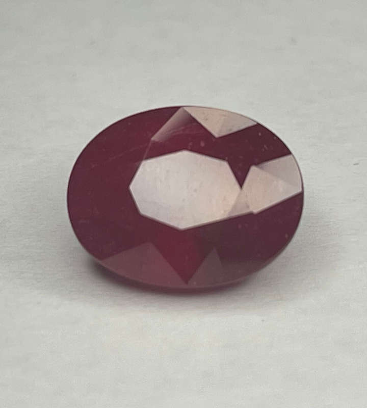 Bargain - Oval Cut 4.51ct Strong Red Ruby Gemstone (GISA Certified)