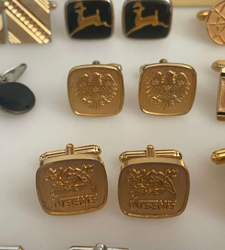 Vintage Cufflink & Tie Clip Collection  Mixed Lot | Stratton, Swank, Crown Jewelry