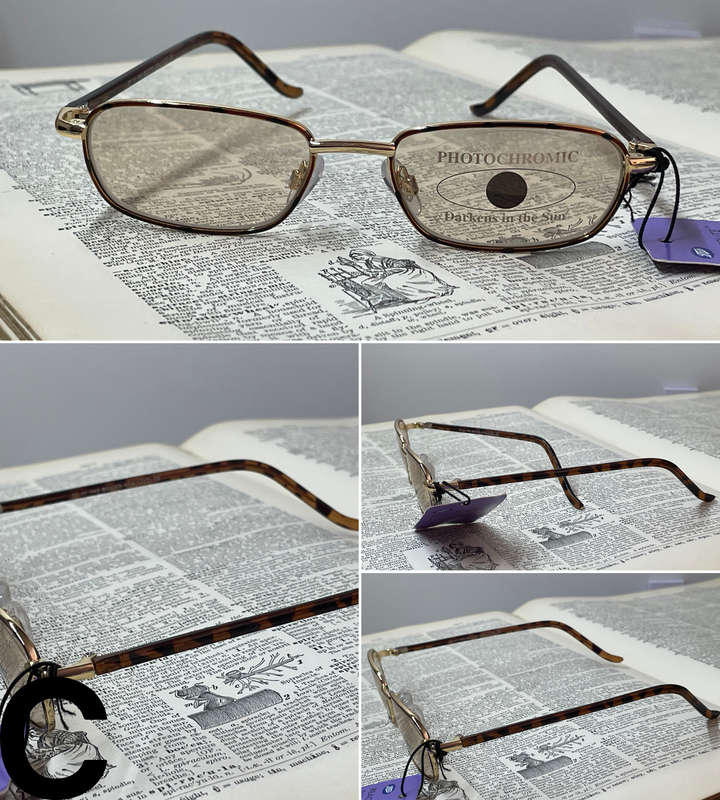 Foster Grant +1.00 Reading Glasses with Fabric Sleeve & 1x Free Photocromic Boots Reactolite