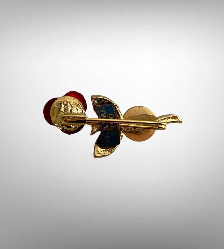 Rotary International 8-Piece Collection | Brooches, Pins, and Pendant | Gold Vermeil, Faux Diamond