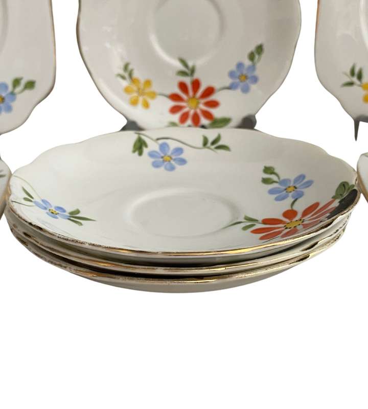 13-Piece Bell China Art Deco Set  Hand Painted, 1930s (1936-1966, England)