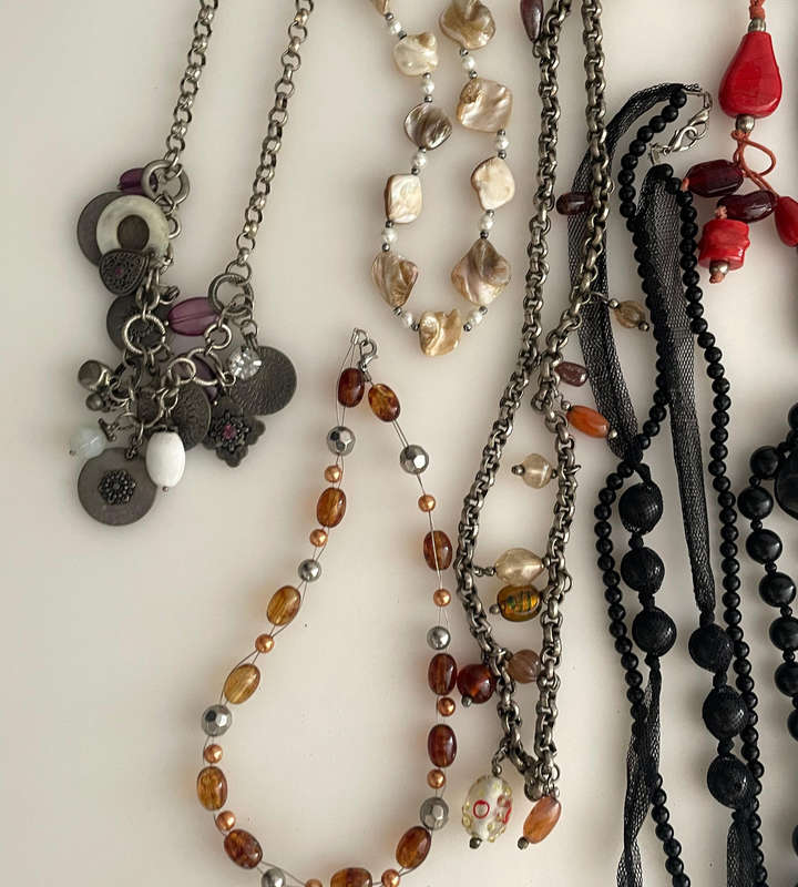 Bulk Lot of 26+ Vintage Costume Jewelry Necklaces - Mixed Style