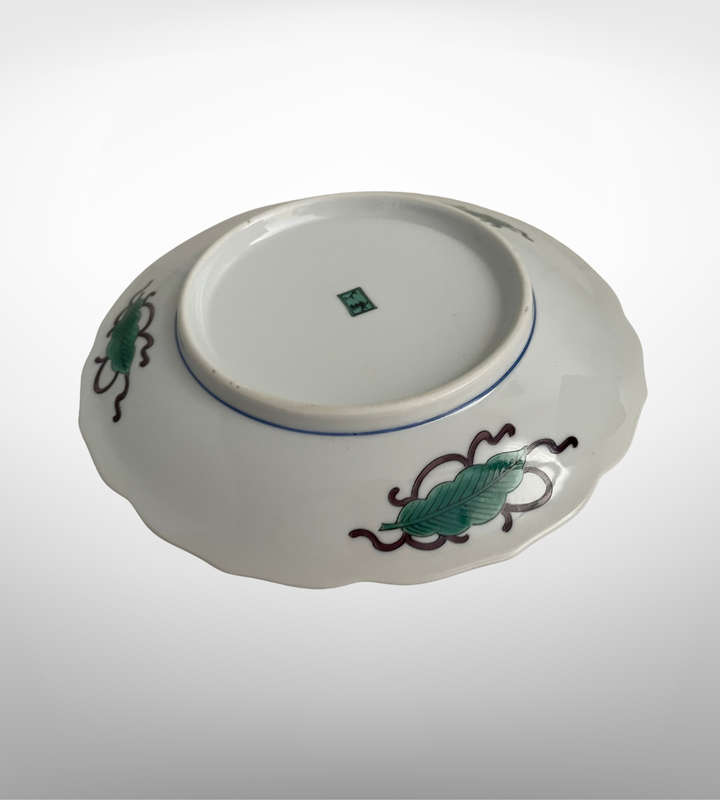 Rare Mid-20th Century Keizan Ware Plate  19cm, Mino Ware Shozan Kutani Decorated
