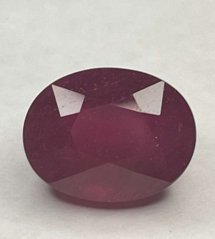 Bargain - Oval Cut 4.51ct Strong Red Ruby Gemstone (GISA Certified)