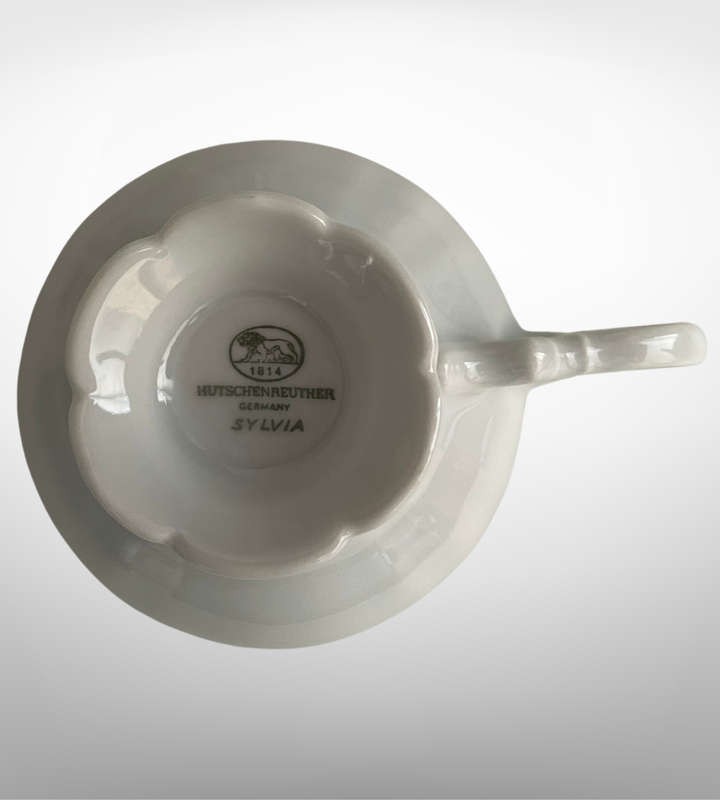 Hutschenreuther Sylvia All-White Tea Set  Crafted in Germany, Discontinued