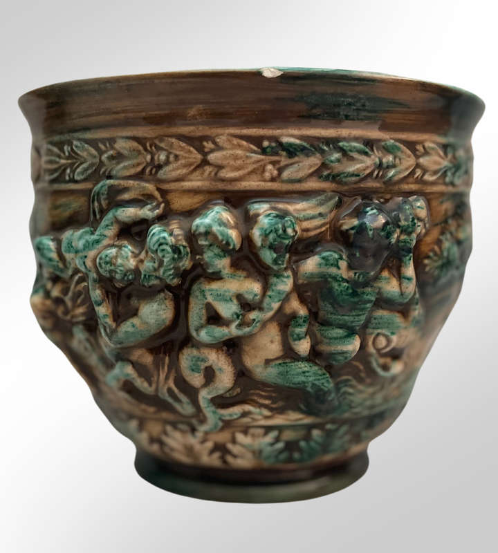 Rare Vintage Capodimonte Vase and Planter Set - Large