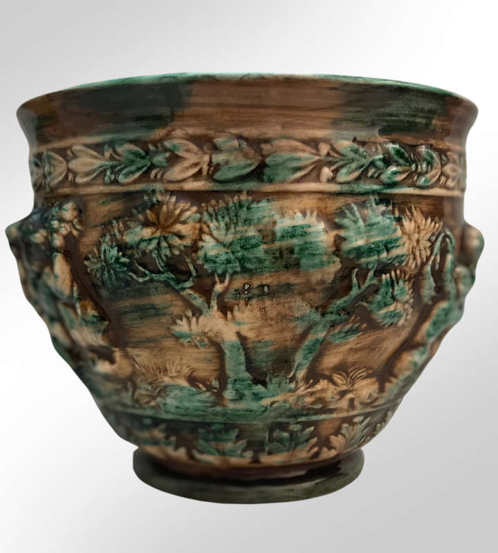Rare Vintage Capodimonte Vase and Planter Set - Large