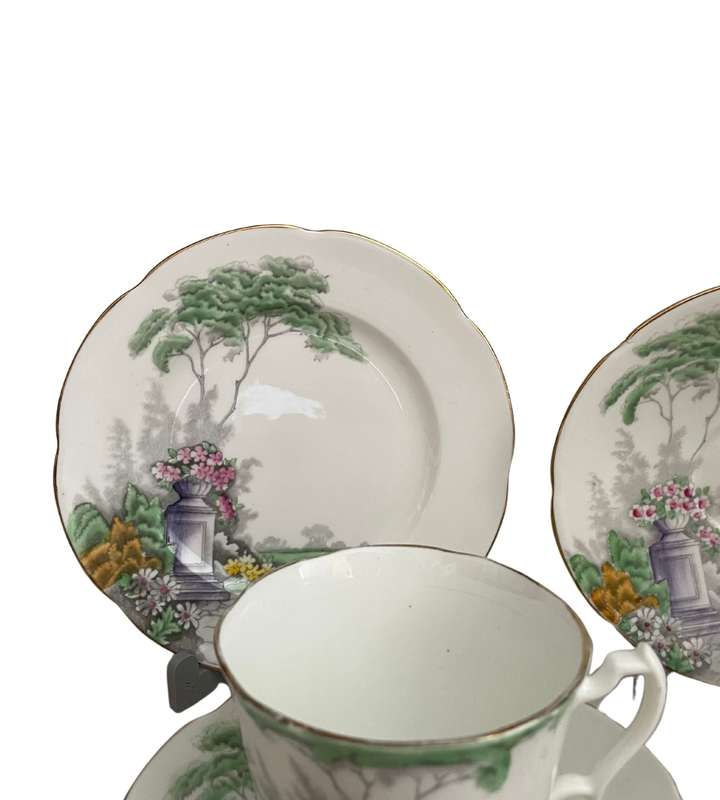 14-Piece Part Tea Service  Adderley Fine Bone China (c. 1947, England)